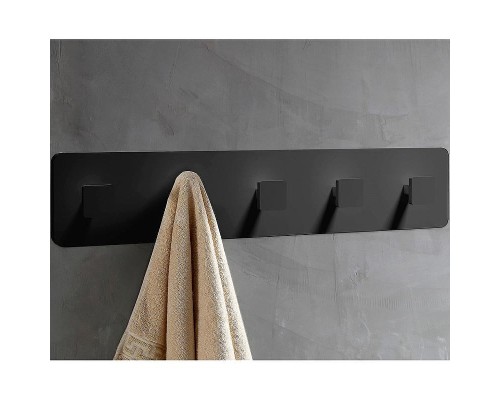 Вешалка для полотенец Abber Stein AS1650MB Черная матовая