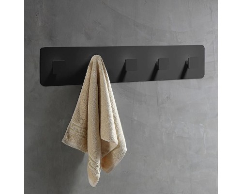 Вешалка для полотенец Abber Stein AS1650MB Черная матовая