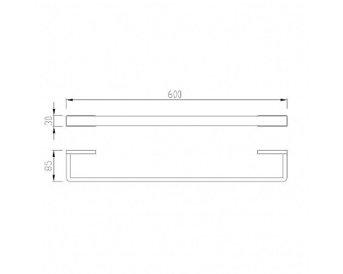 Полотенцедержатель Abber Westen AA1754G Золото матовое
