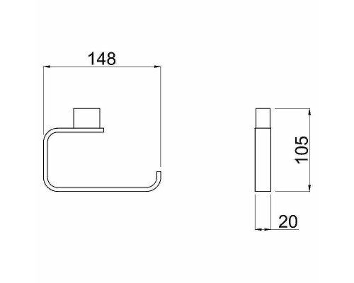 Держатель туалетной бумаги Allen Brau Infinity 6.21007-00 Хром