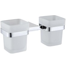 Стакан для зубных щеток Allen Brau Infinity 6.21003-00 двойной Хром