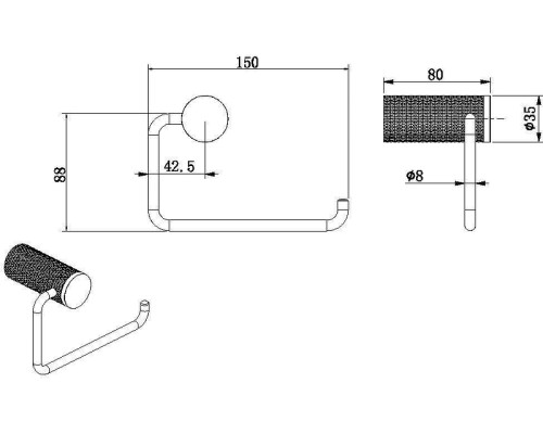 Держатель туалетной бумаги Allen Brau Priority 6.31C07-00 цвет Хром