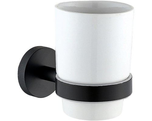 Стакан для зубных щеток Allen Brau Priority 6.31002-31 Белый Черный матовый