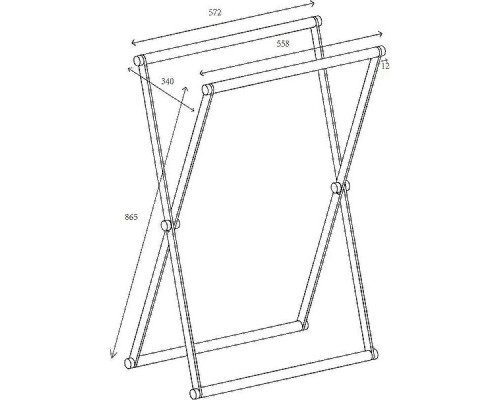 Рамка от корзины для белья Allen Brau Priority 6.32001-31 Черная матовая