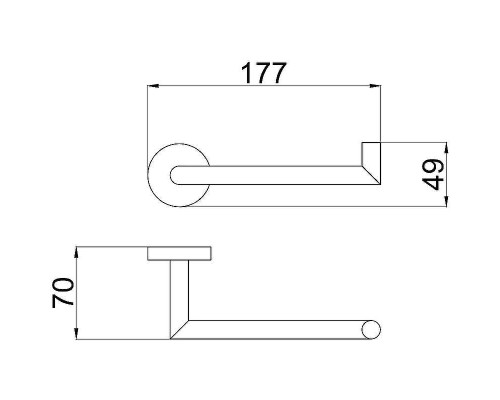Держатель туалетной бумаги Allen Brau Priority 6.31007-MG Графит брашированный