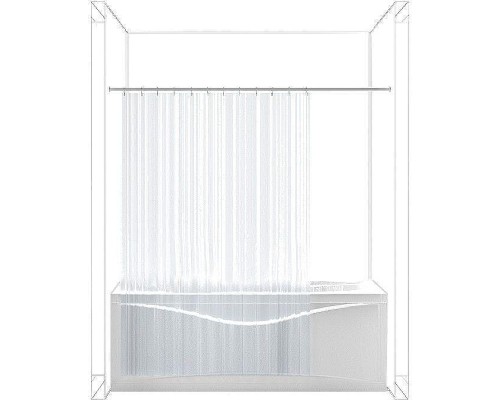 Карниз для ванны Aquanet 130 198746 цвет Хром