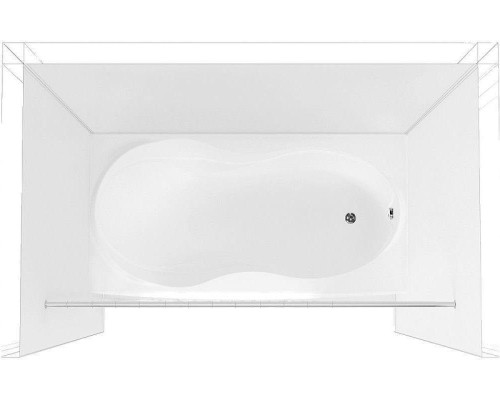 Карниз для ванны Aquanet 190 158951 цвет Хром