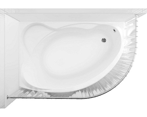 Карниз для ванны Aquanet Capri 170х110 156492 цвет Хром