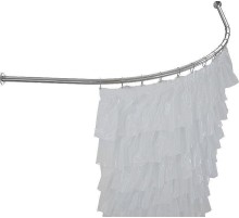 Карниз для ванны Aquanet Mayorca 150х100 162369 цвет Хром