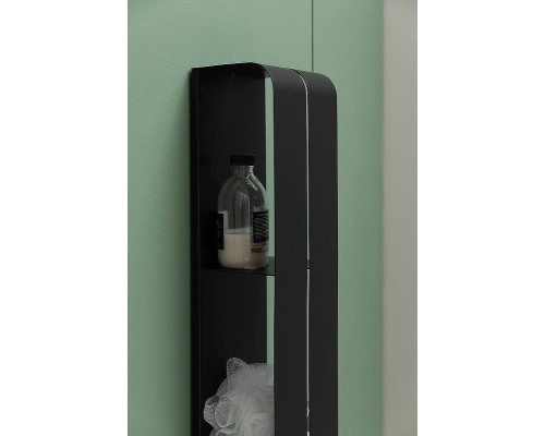 Металлическая полка Aquanet Магнум H 15х100 326457 Черная матовая