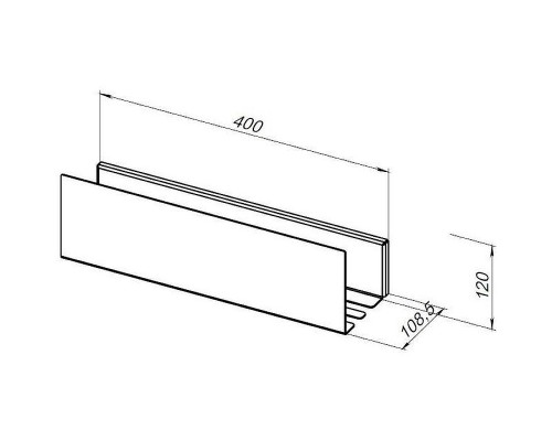 Металлическая полка Aquanet Магнум Н 40 341537 Белая матовая