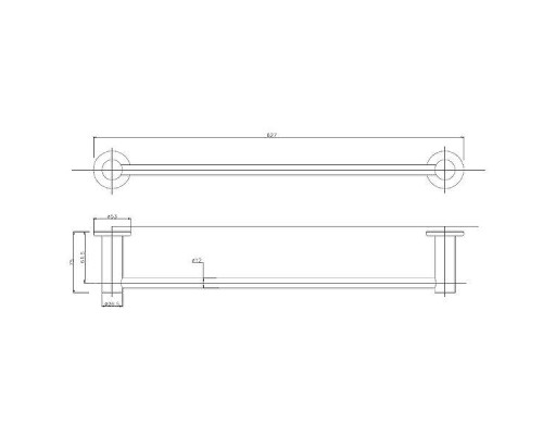 Полотенцедержатель Arrow AG52091MB цвет Черный матовый