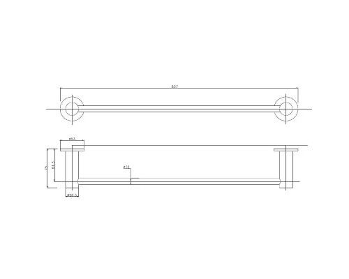 Полотенцедержатель Arrow AG52091PN цвет Хром