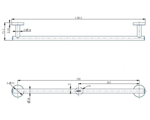 Полотенцедержатель Arrow AGJ2501GG цвет Серый