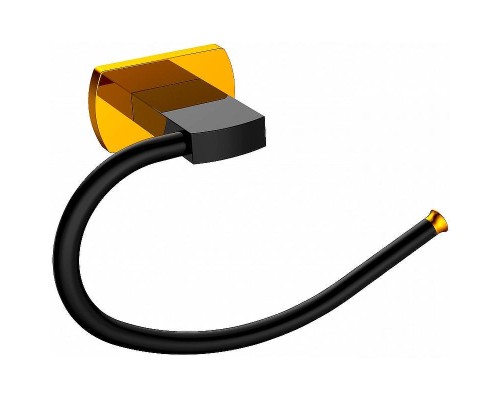 Держатель туалетной бумаги CeramaLux Azzuro 95606 Черный Золото