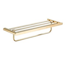 Полка для полотенец CeramaLux Florenzia 63110 Золото матовое