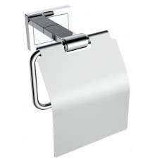 Держатель туалетной бумаги CeramaLux Gamma 12307 с крышкой Хром