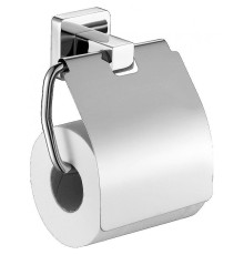 Держатель туалетной бумаги CeramaLux Quadro 61907 с крышкой Хром
