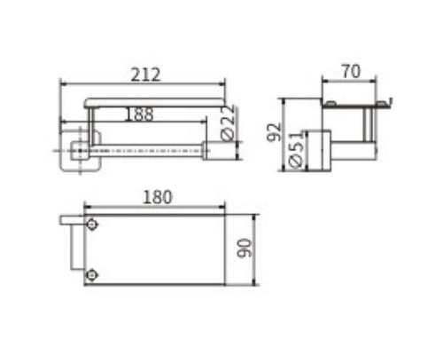 Держатель туалетной бумаги CeramaLux Quadro 61907B Хром