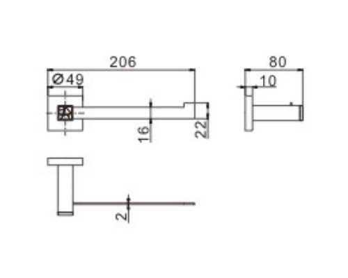 Держатель туалетной бумаги CeramaLux Venezia 88607-1 Хром