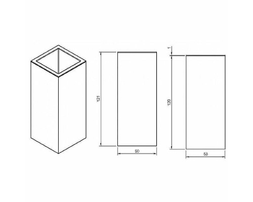 Стакан для зубных щеток Cezares Prizma PRIZMA-TUMP-03/24 Золото 24 карат
