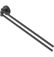 Полотенцедержатель Cezares Relax RELAX-THD-S-NOP двойной поворотный Черный матовый