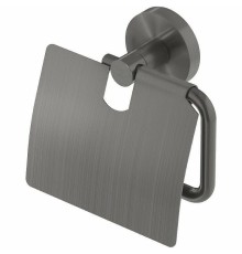 Держатель туалетной бумаги Cezares Relax RELAX-PH-GM с крышкой Оружейная сталь