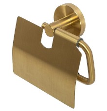 Держатель туалетной бумаги Cezares Relax RELAX-PH-BORO с крышкой Брашированное золото