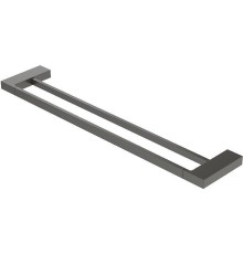 Полотенцедержатель Cezares Slider SLIDER-THD-60-GM двойной Оружейная сталь
