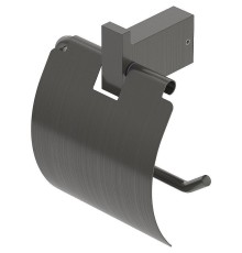 Держатель туалетной бумаги Cezares Slider SLIDER-PH-GM с крышкой Оружейная сталь