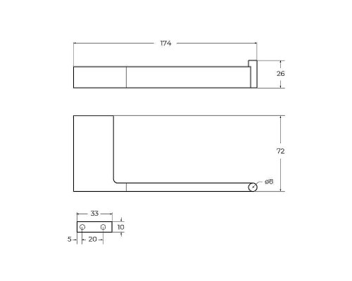 Держатель туалетной бумаги Cezares Slider SLIDER-PH1-IN Сатин