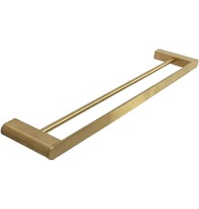 Полотенцедержатель Cezares Stylus STYLUS-THD-60-BORO двойной Брашированное золото