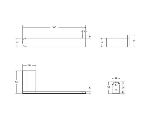 Держатель туалетной бумаги Cezares Stylus STYLUS-PH-01 Хром