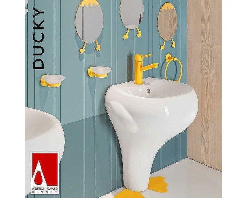 Кольцо для полотенец Creavit Ducky BR20210Y Желтое