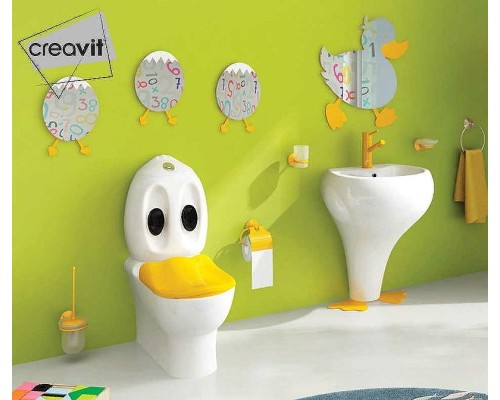 Кольцо для полотенец Creavit Ducky BR20210Y Желтое