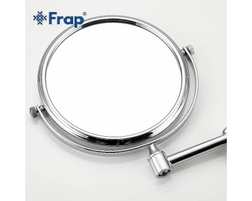 Косметическое зеркало Frap F6106 с увеличением Хром