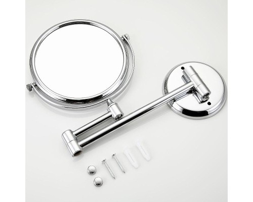 Косметическое зеркало Frap F6106 с увеличением Хром