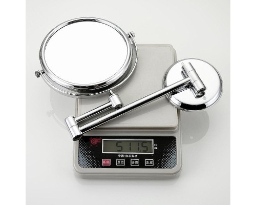 Косметическое зеркало Frap F6106 с увеличением Хром