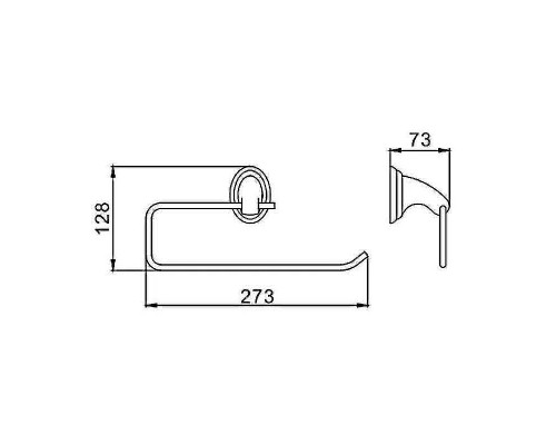 Держатель бумажных полотенец Frap F15 F1503-2 Хром