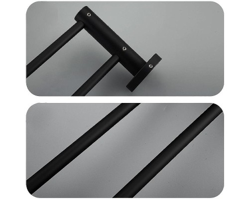 Полотенцедержатель Frap F302 F30209 двойной Черный матовый