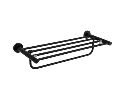 Полка для полотенец Frap F302 F30224 Черная матовая