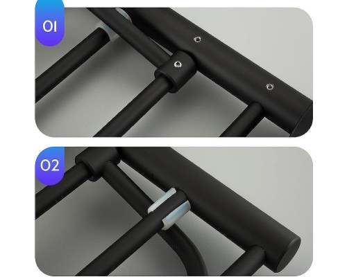 Полка для полотенец Frap F302 F30224 Черная матовая