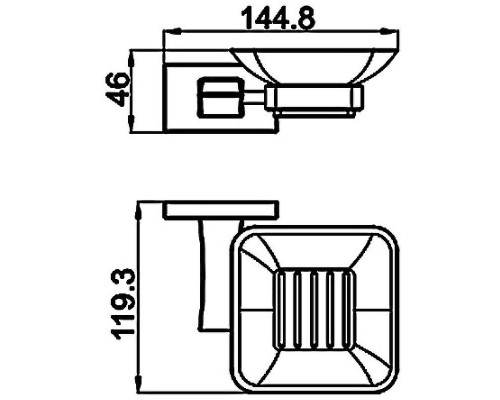 Мыльница Gappo G0702 Хром