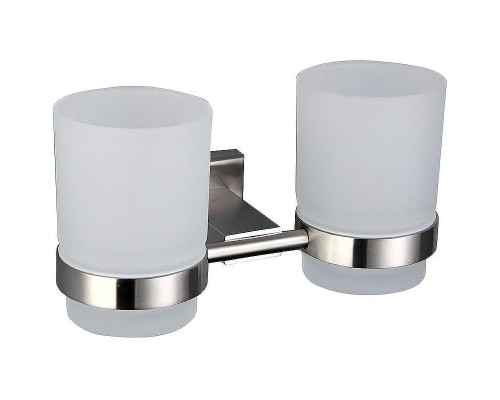 Стакан для зубных щеток Gappo G17 G1708 двойной Сатин