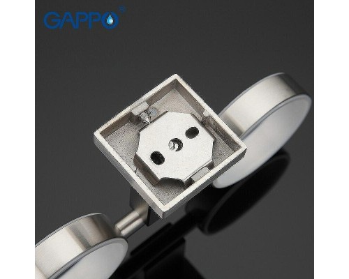 Стакан для зубных щеток Gappo G17 G1708 двойной Сатин