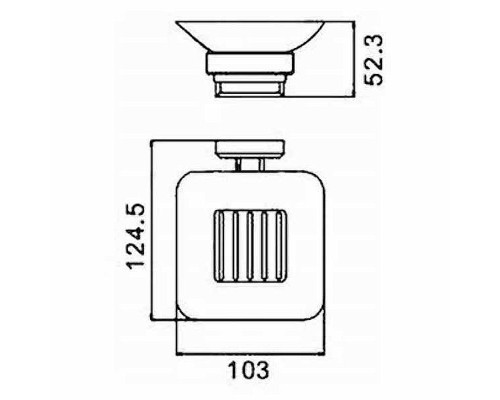 Мыльница Gappo G38 G3802 Хром