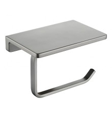 Держатель туалетной бумаги Grocenberg AC0027BG с полкой цвет Графит