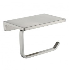 Держатель туалетной бумаги Grocenberg AC0027NK с полкой цвет Никель