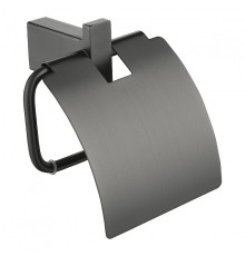 Держатель туалетной бумаги Grocenberg AC0029BG с крышкой цвет Графит