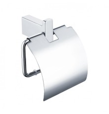 Держатель туалетной бумаги Grocenberg AC0029CR с крышкой цвет Хром